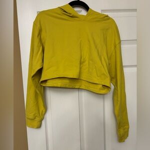 Womens  Lululemon crop hoodie size 8 lemon color